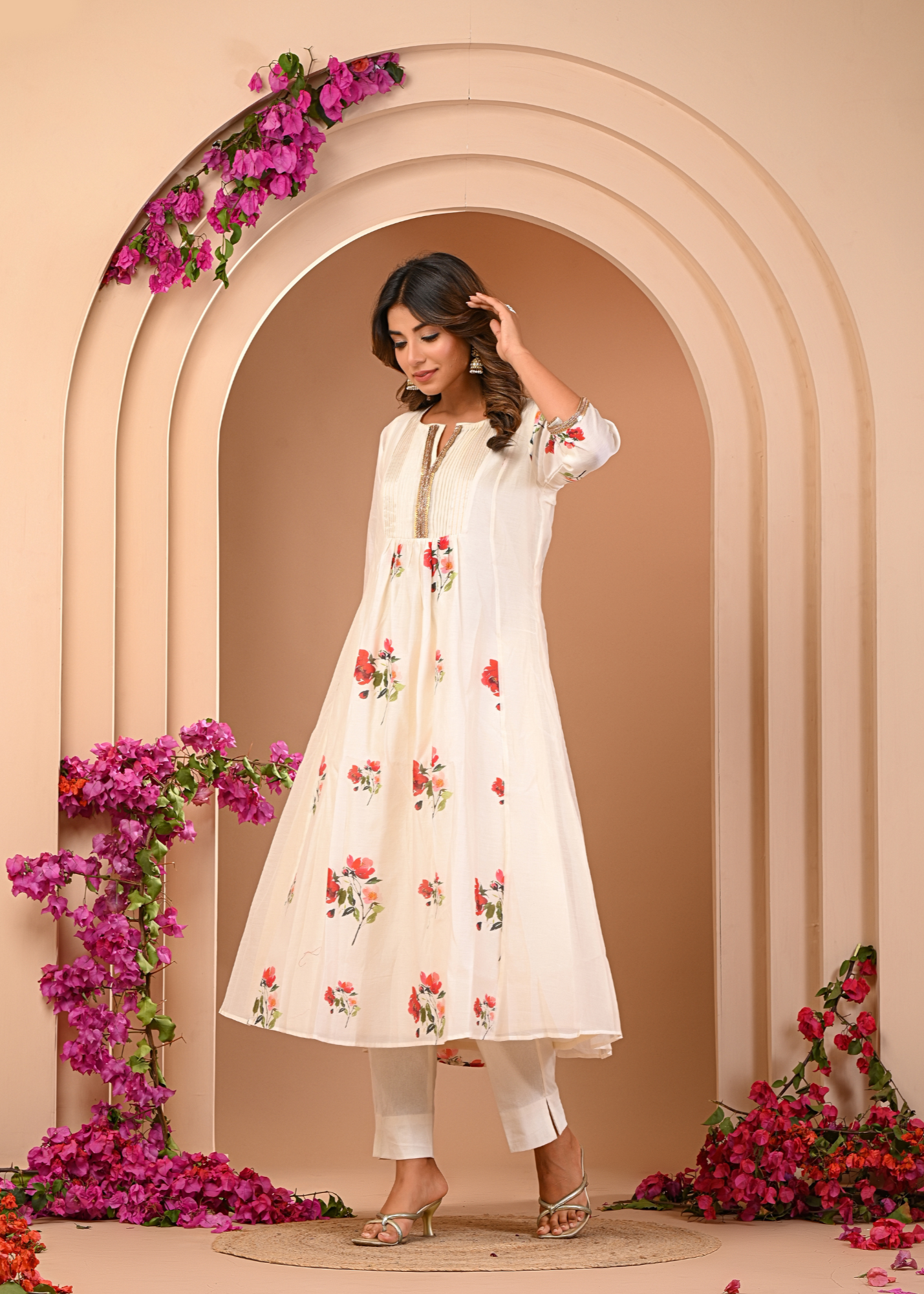 Ivory Bloom Kurta Set