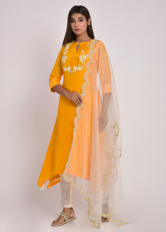 Kesar Phool Kurta Set