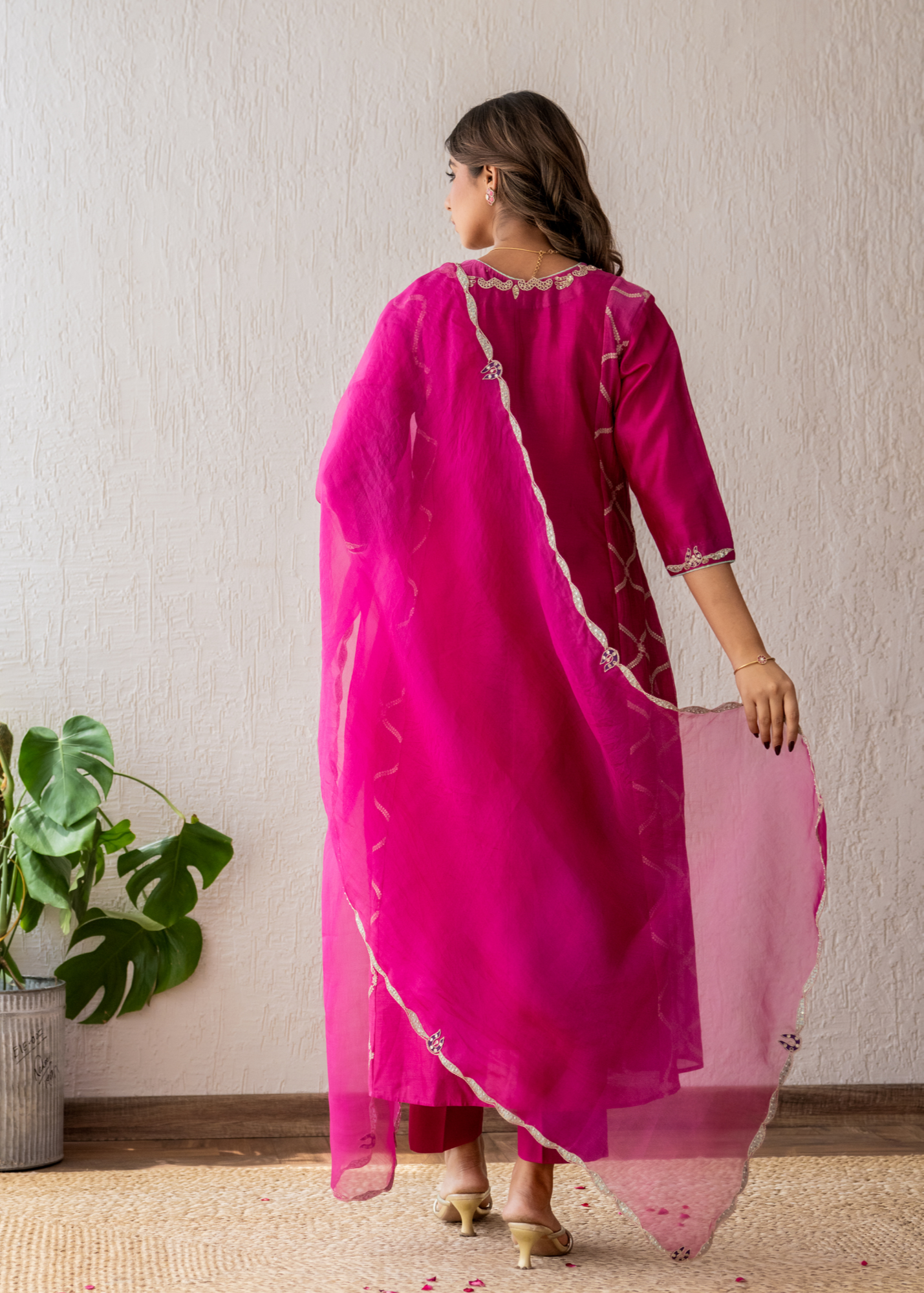 Magenta Kurta Set