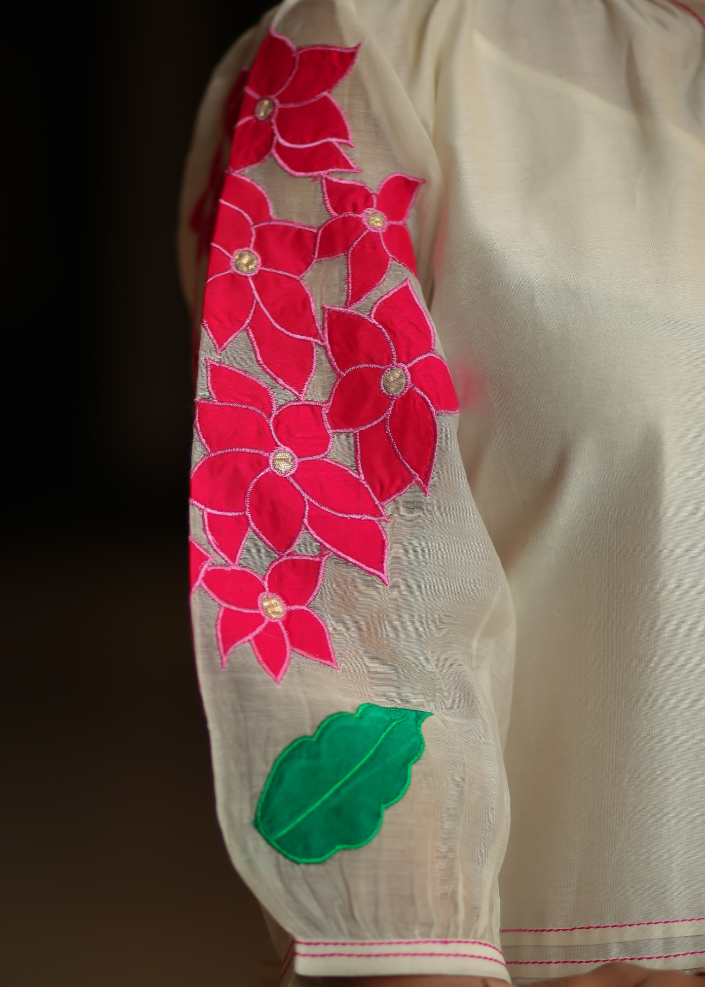 Ivory Floral Dress