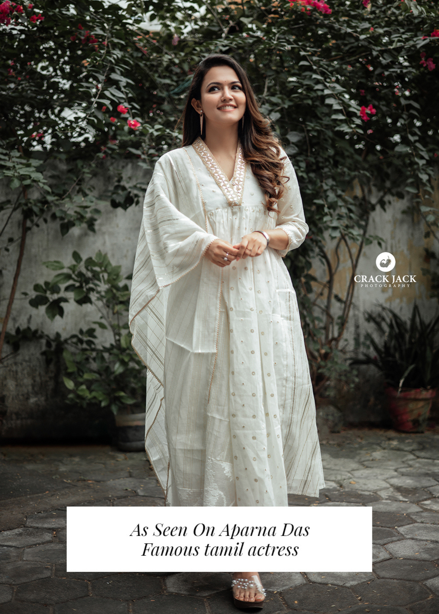 Ivory Silvat Gota Kurta Set
