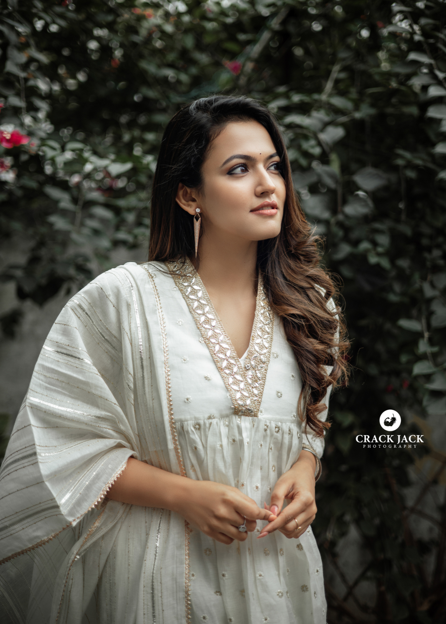 Ivory Silvat Gota Kurta Set