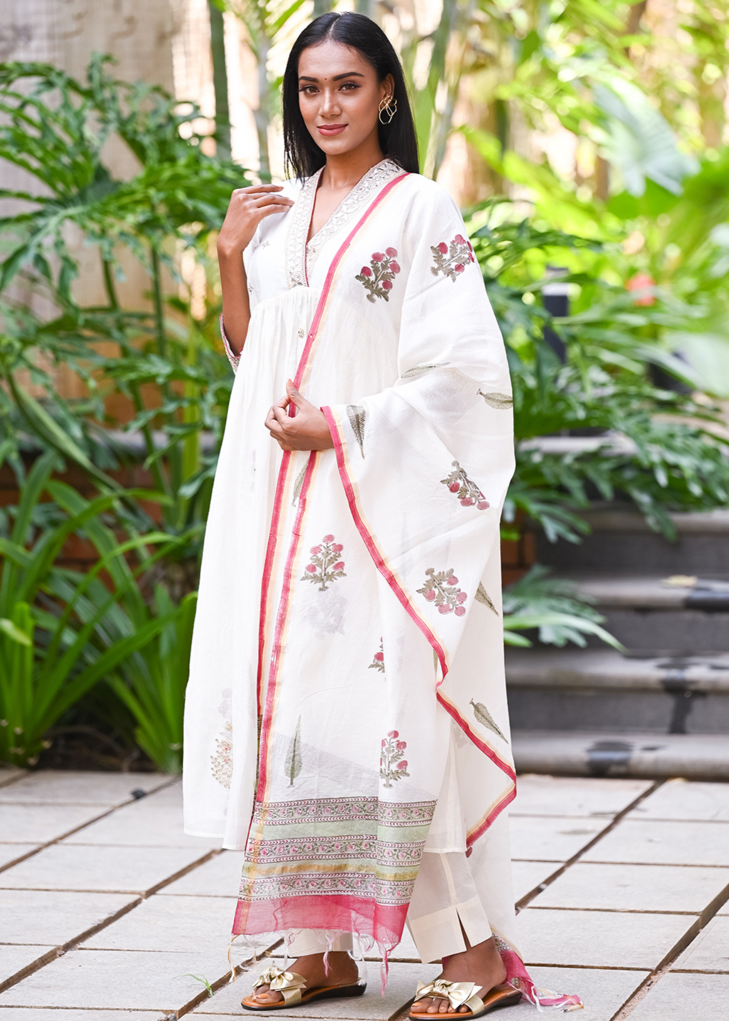 Ivory Mughal Kurta Set