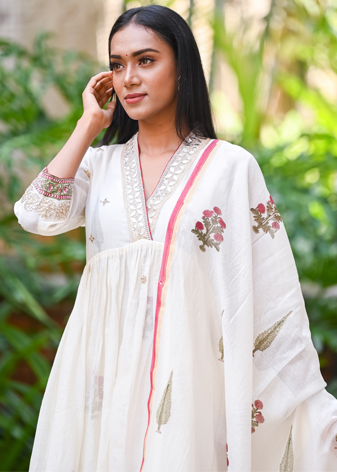 Ivory Mughal Kurta Set