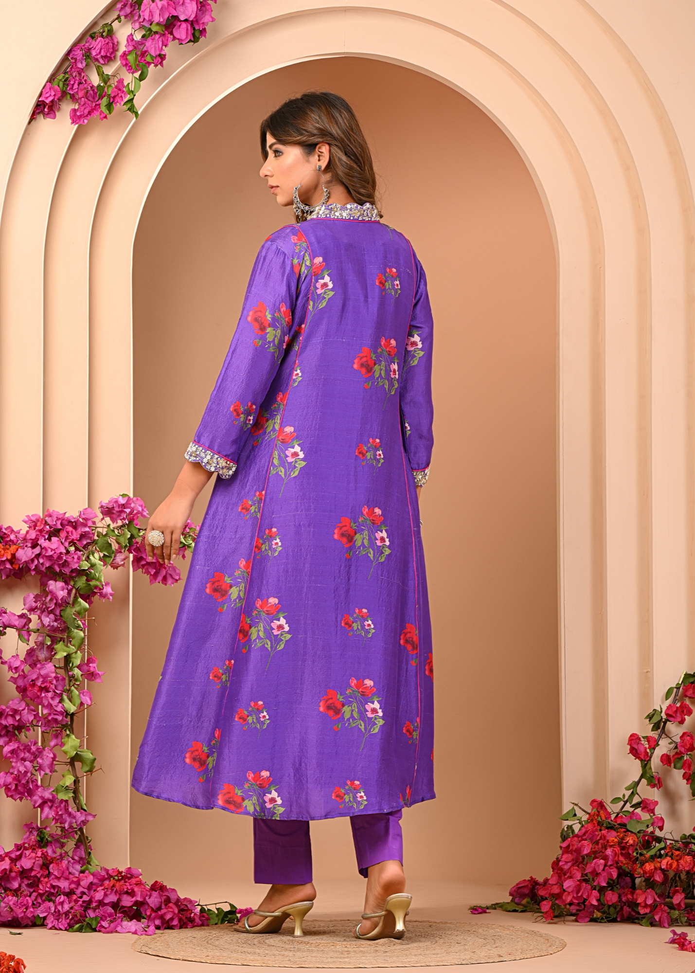 Amethyst Floral Kurta Set