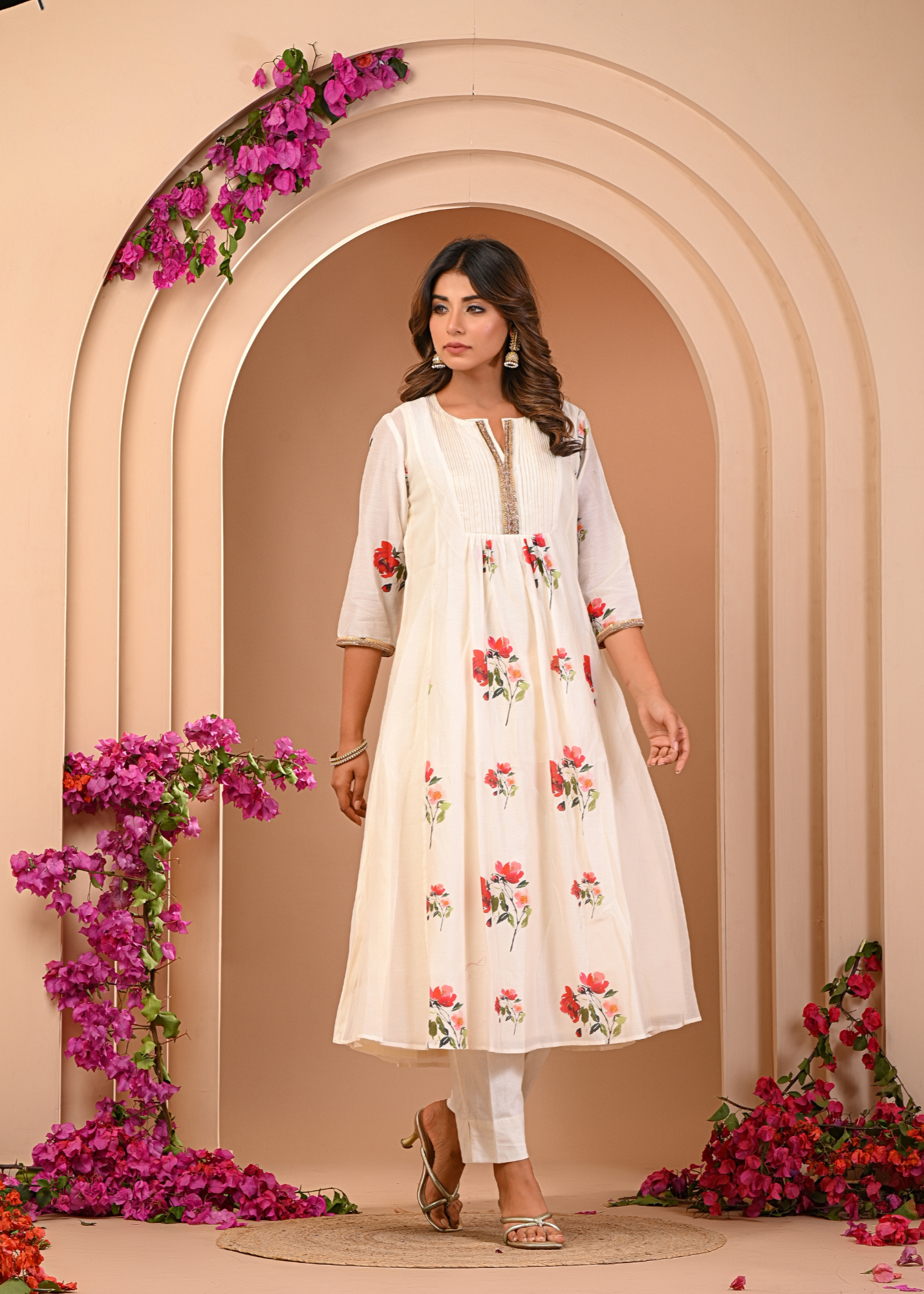 Ivory Bloom Kurta Set