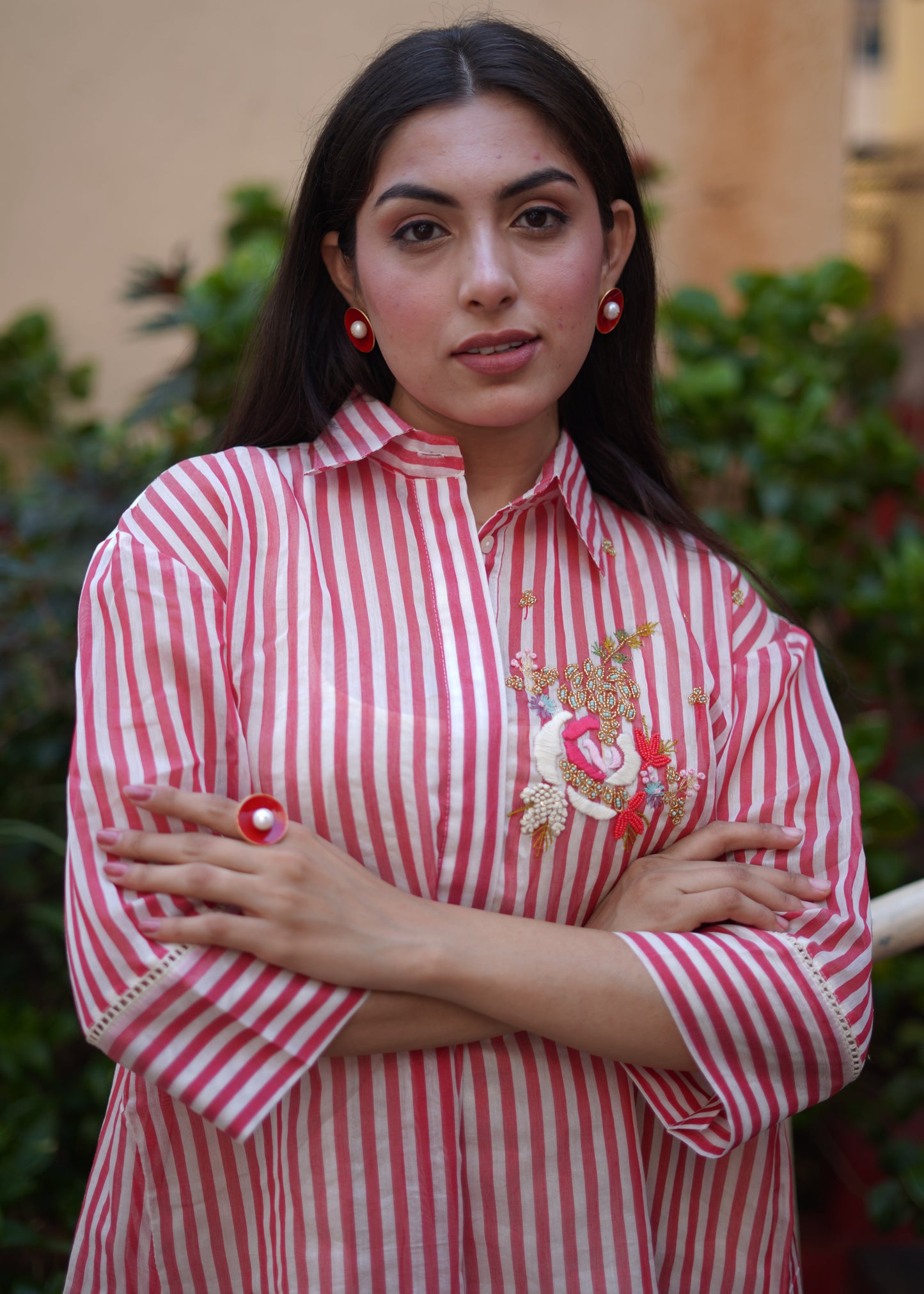 Summer Lines Rose Shirt