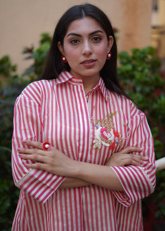 Summer Lines Rose Shirt