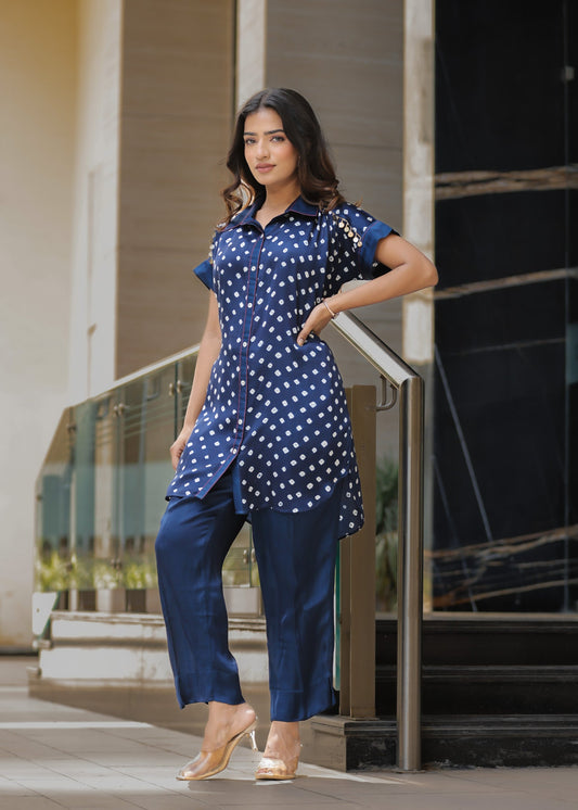 Royal Blue Tie Dye Co-ord Set