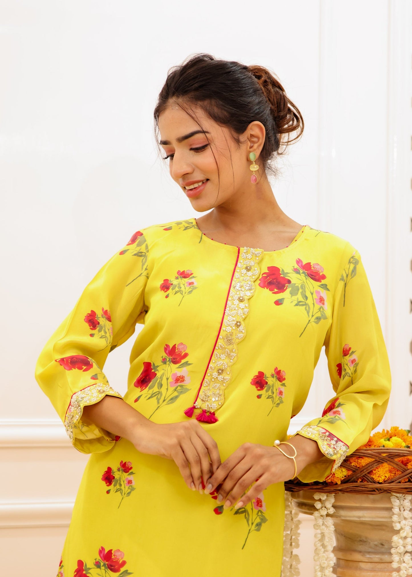 Yellow Floral Co-ord Set