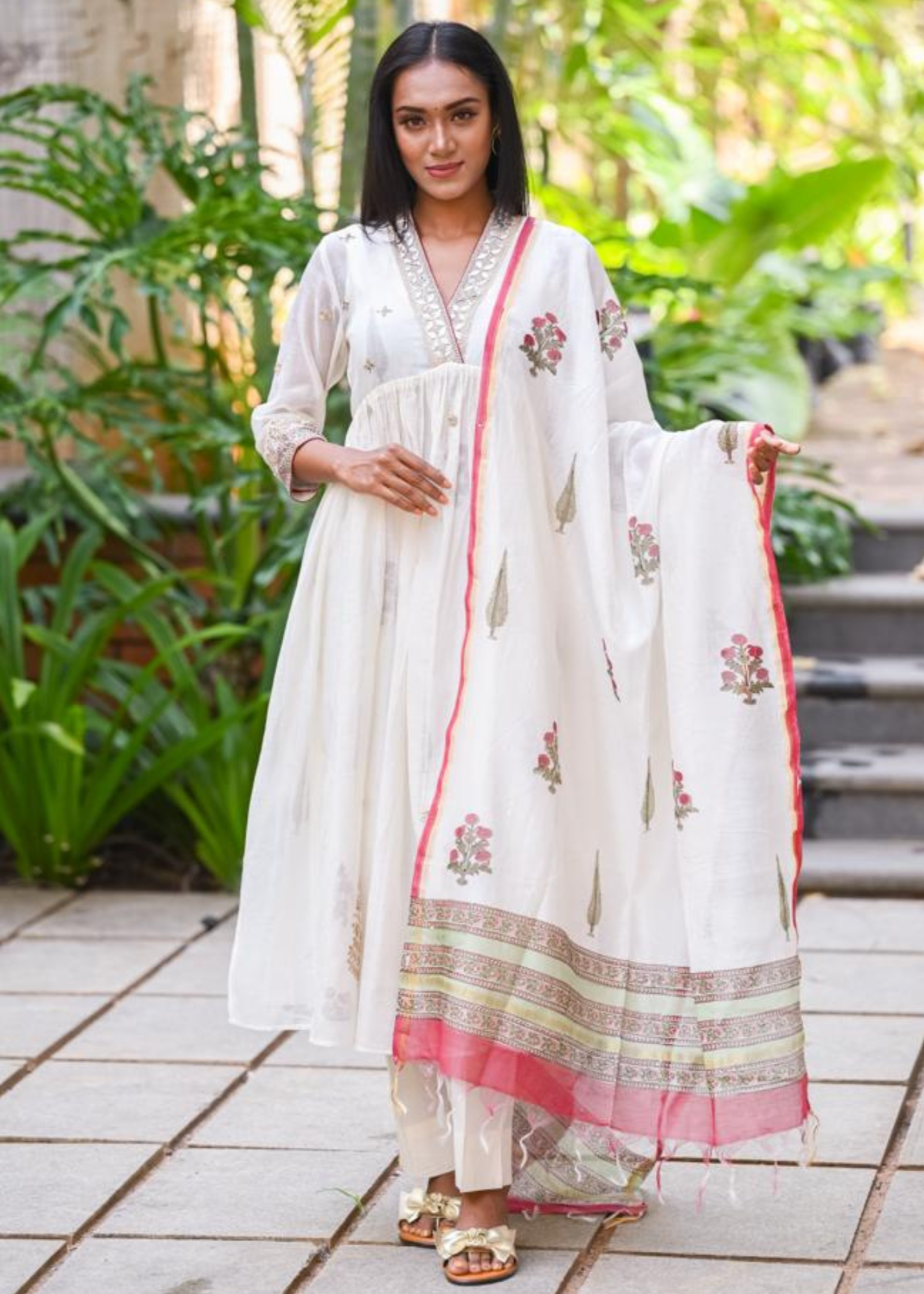 Ivory Mughal Kurta Set