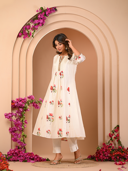 Ivory Bloom Kurta Set