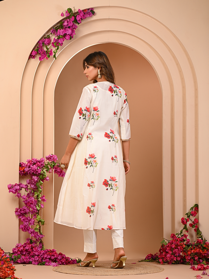 Ivory Bloom Kurta Set