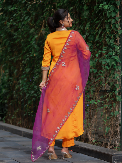 Orange Sunshine Kurta Set