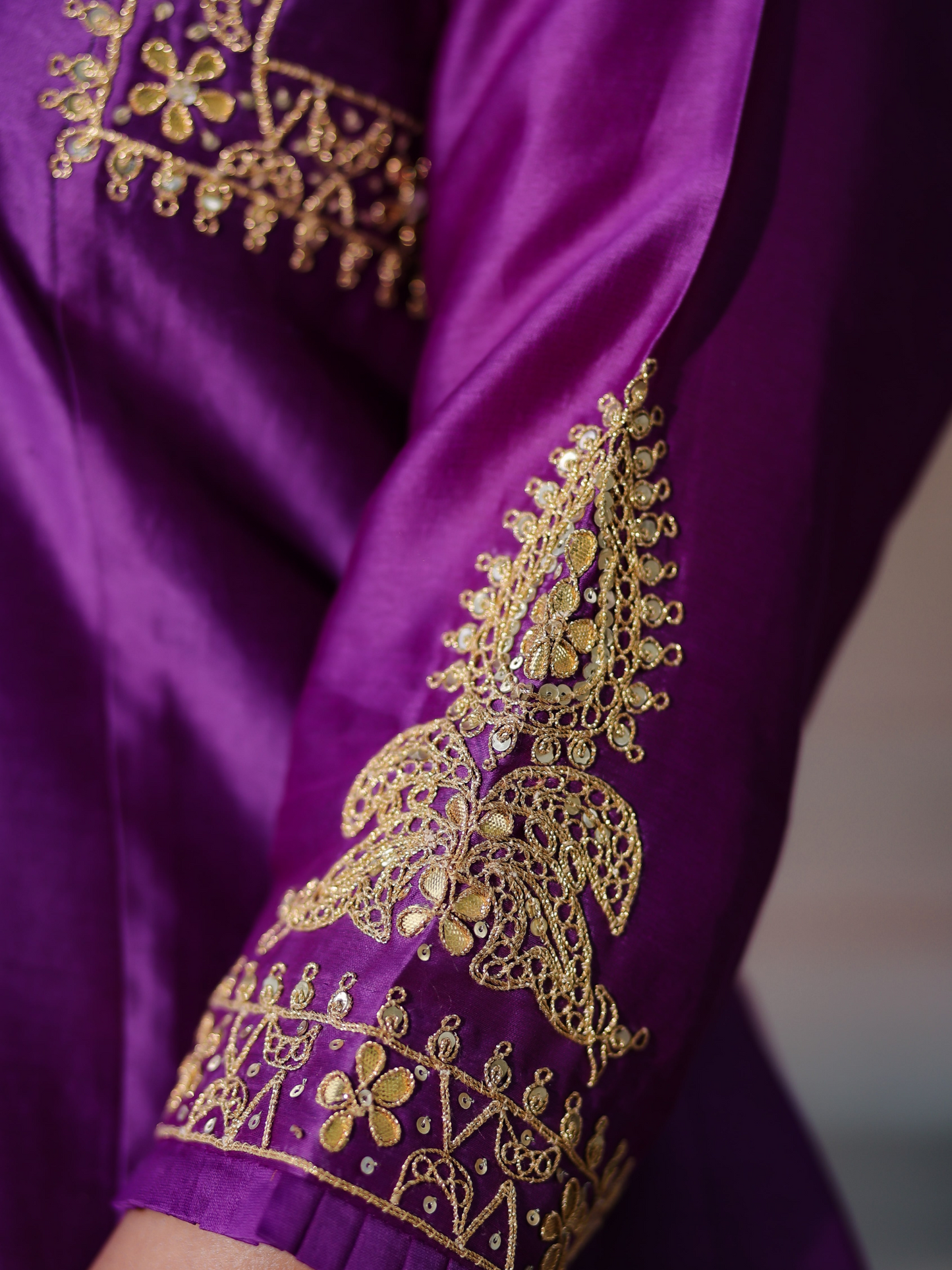 Royal Purple Sharara Set