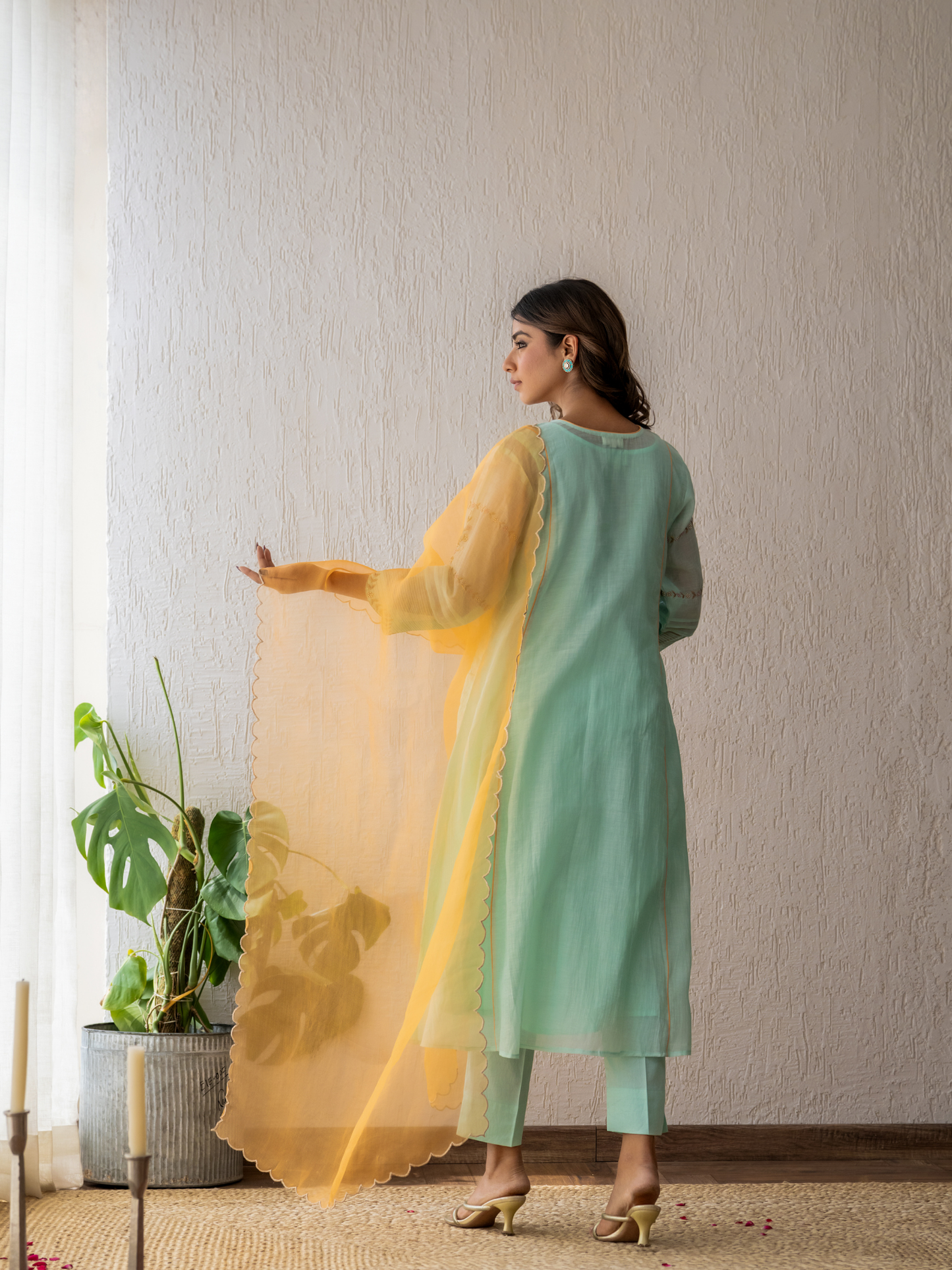 Aqua Kurta Set