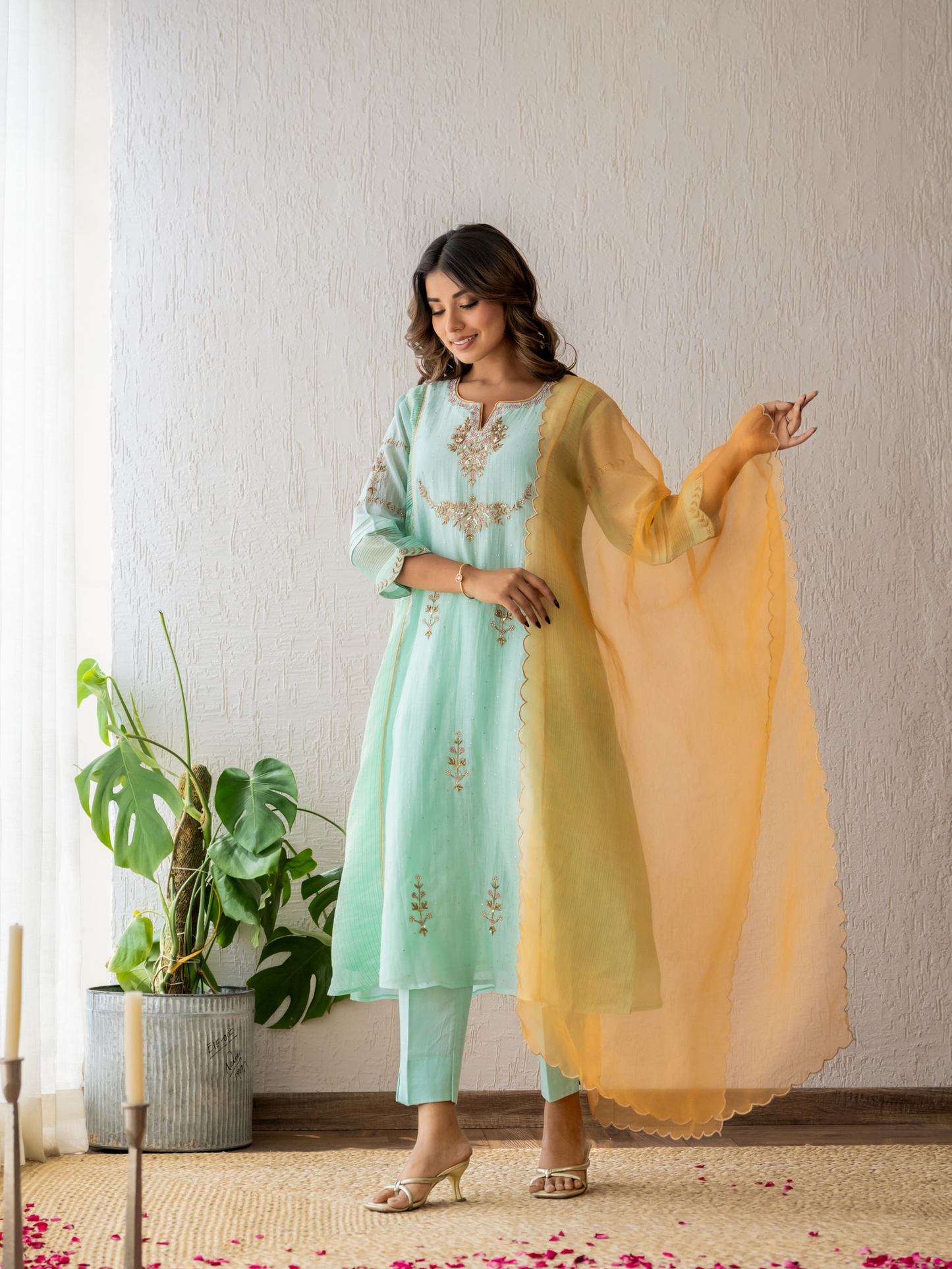 Aqua Kurta Set