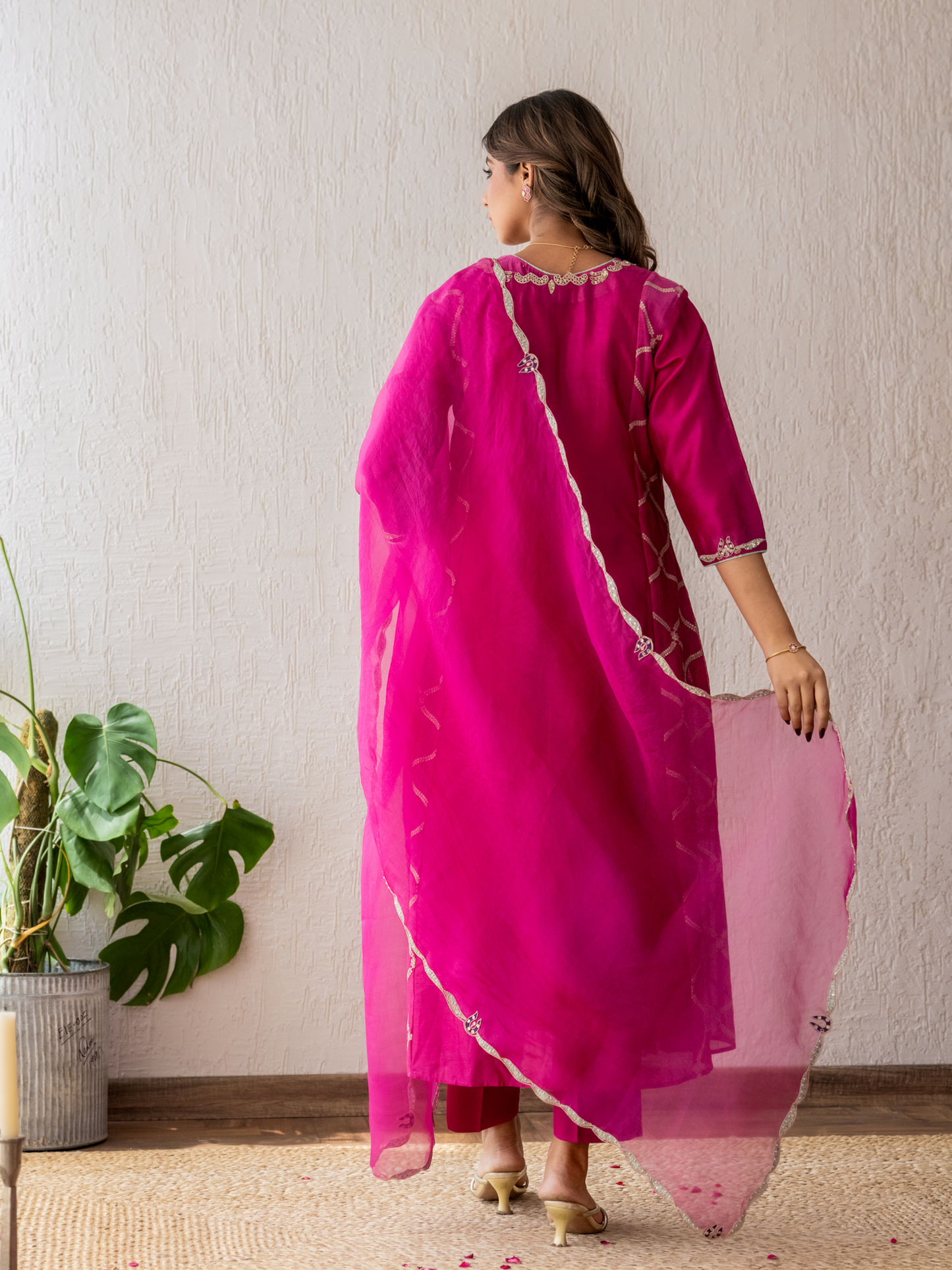 Magenta Kurta Set