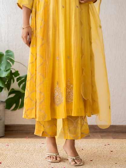 Golden Yellow Kurta Set