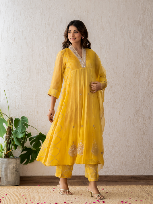 Golden Yellow Kurta Set