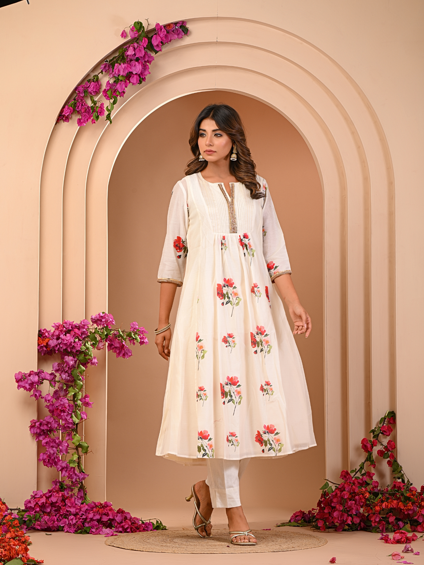 Ivory Bloom Kurta Set