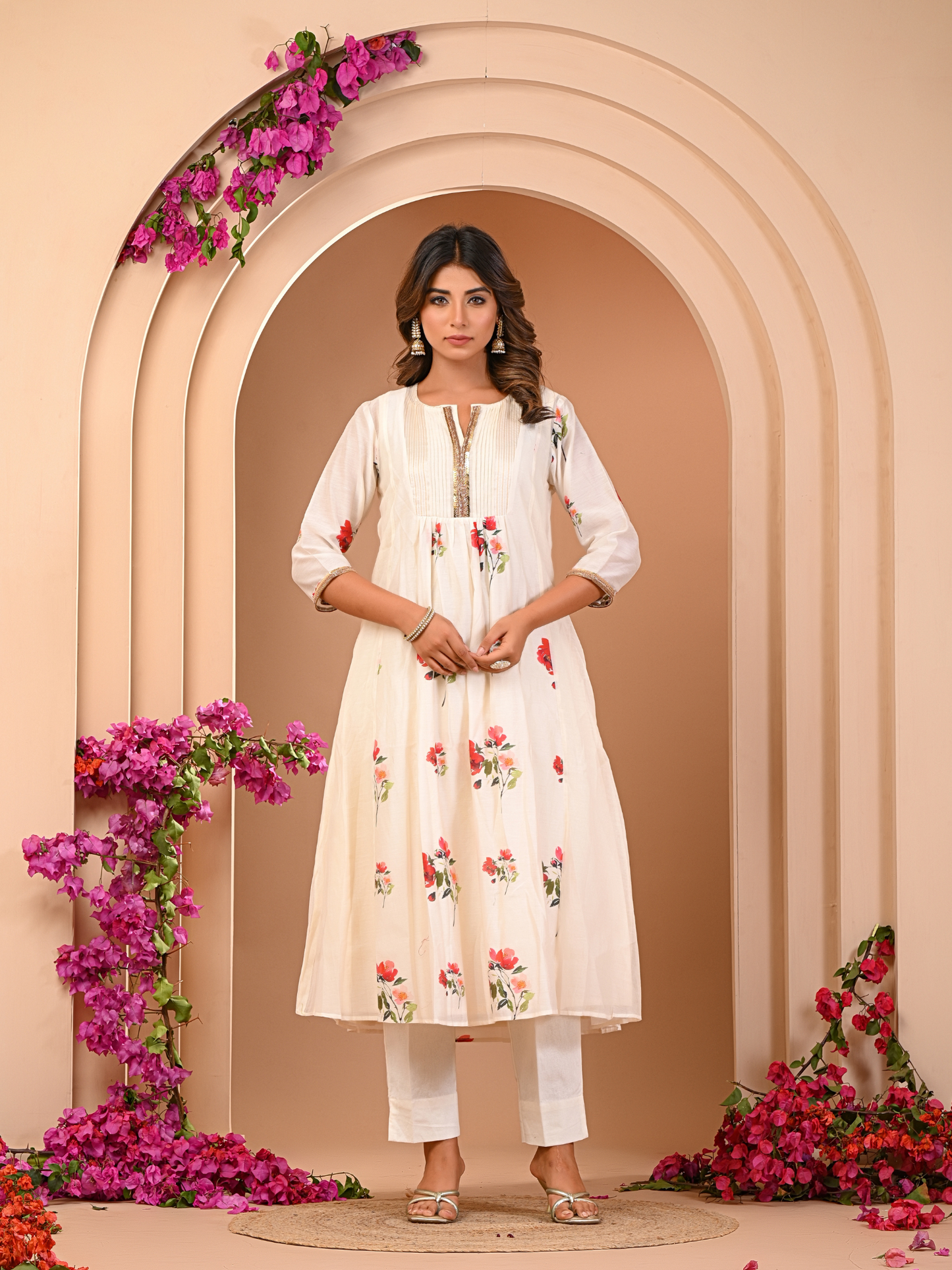 Ivory Bloom Kurta Set