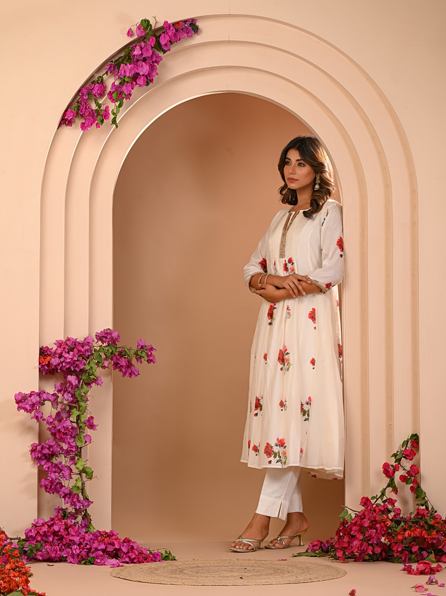 Ivory Bloom Kurta Set