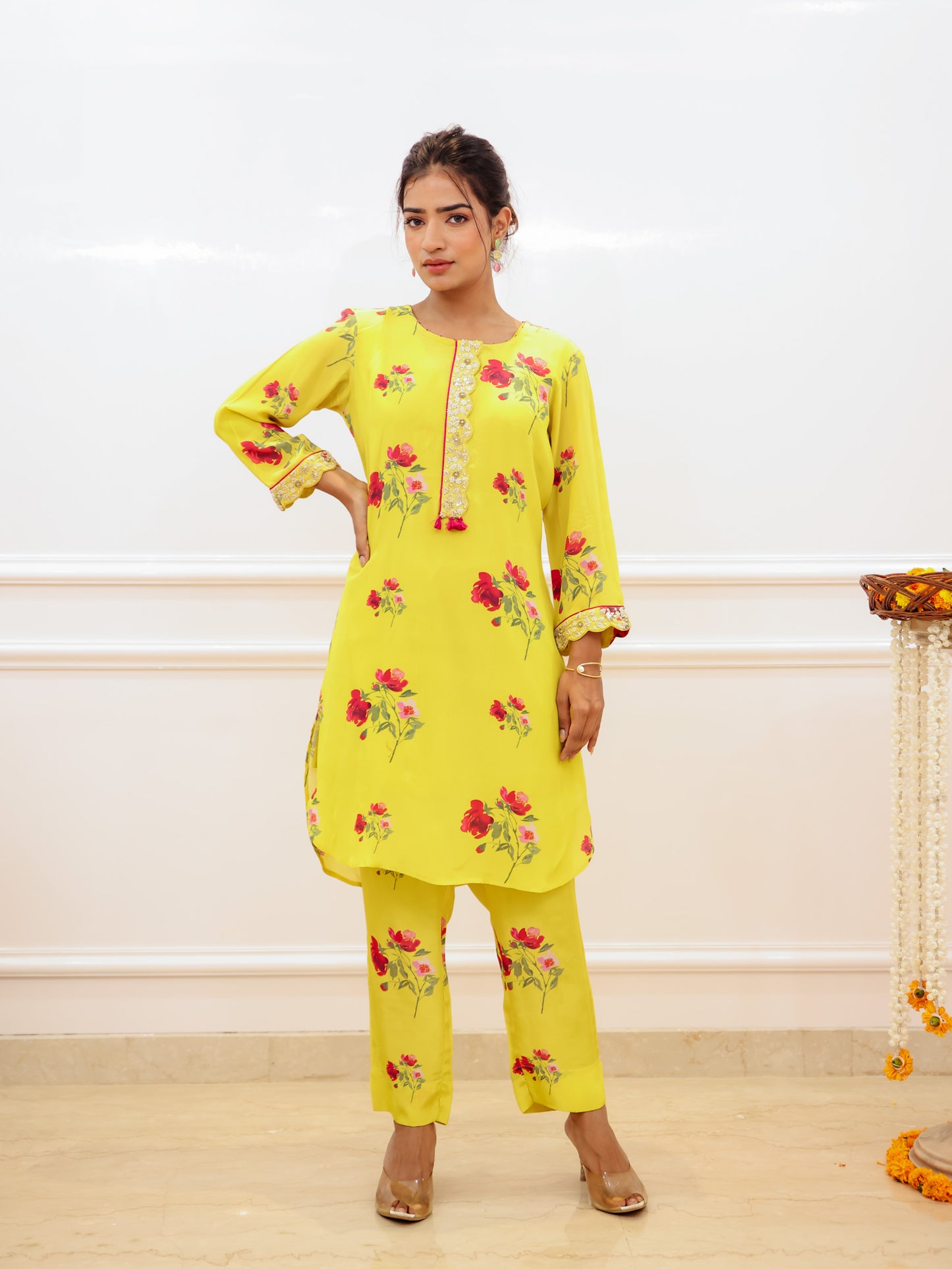 Yellow Floral Co-ord Set