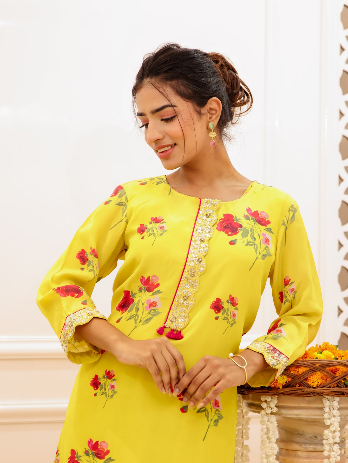 Yellow Floral Co-ord Set