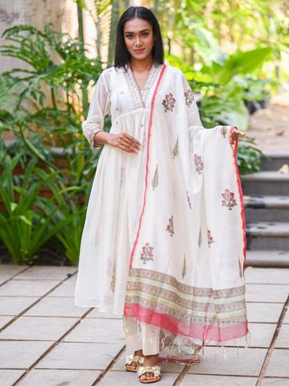 Ivory Mughal Kurta Set